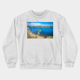 Daigre Lake La Veta Colorado Abstract by Debra Martz Crewneck Sweatshirt